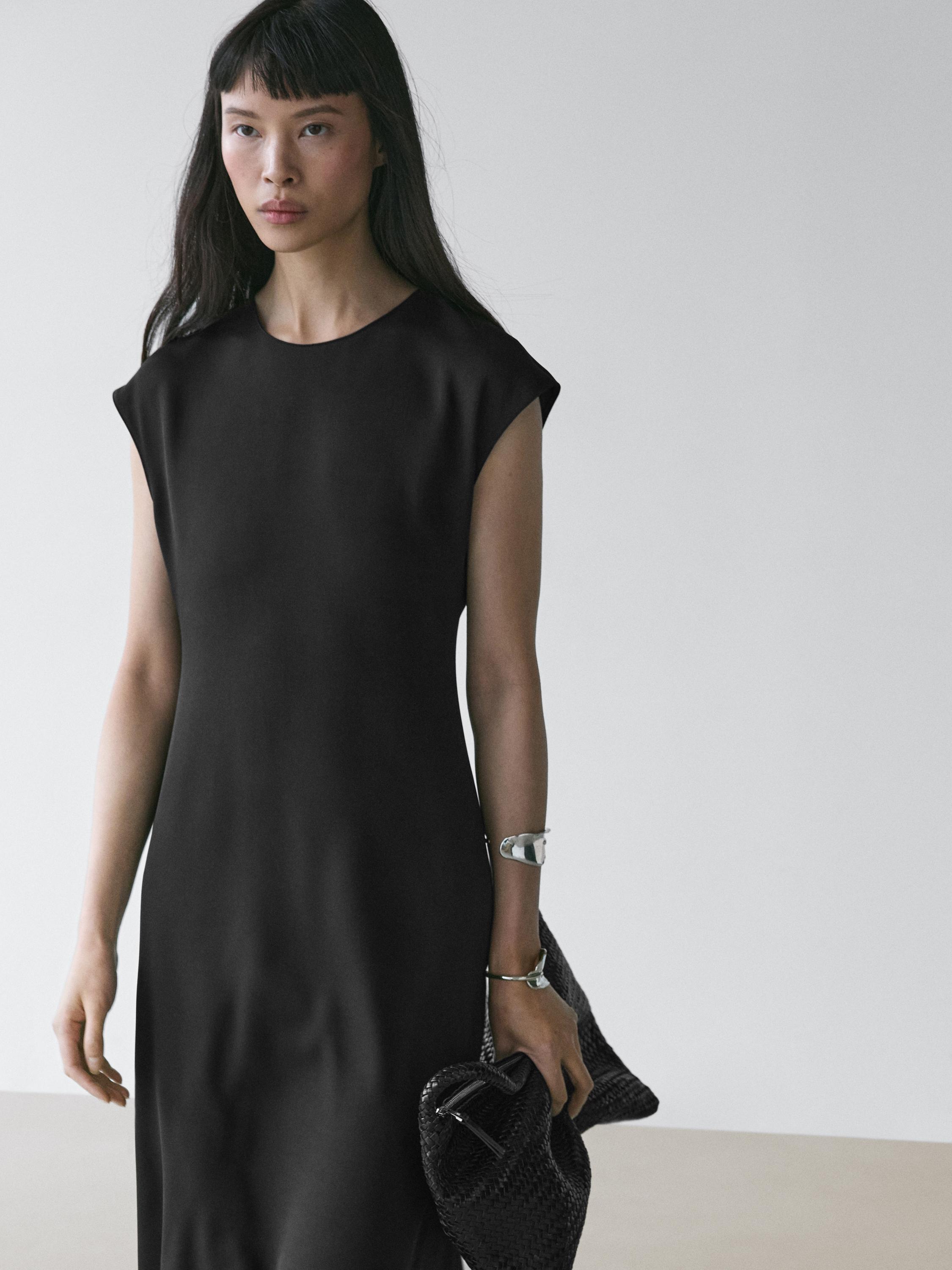 Robe fluide manches courtes